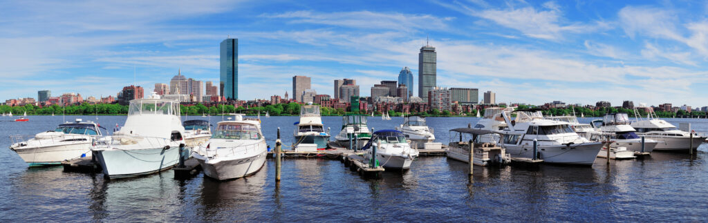 horizonte boston sobre rio